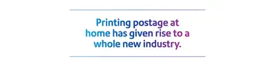 Printing postage at home has given rise to a whole new industry