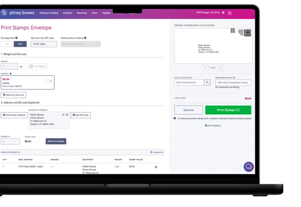 PitneyShip dashboard