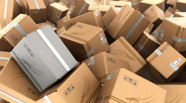 pile of boxes